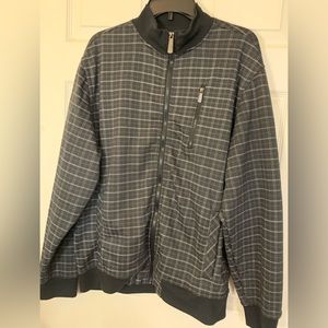 MK Machine Men’s Blue/White Plaid Jacket Sz L